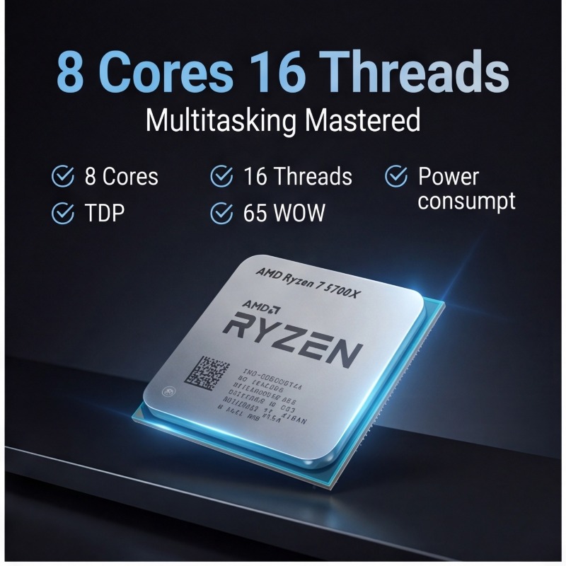 AMD Ryzen 7 5700X Processor 8- - Cpu Fan review and price