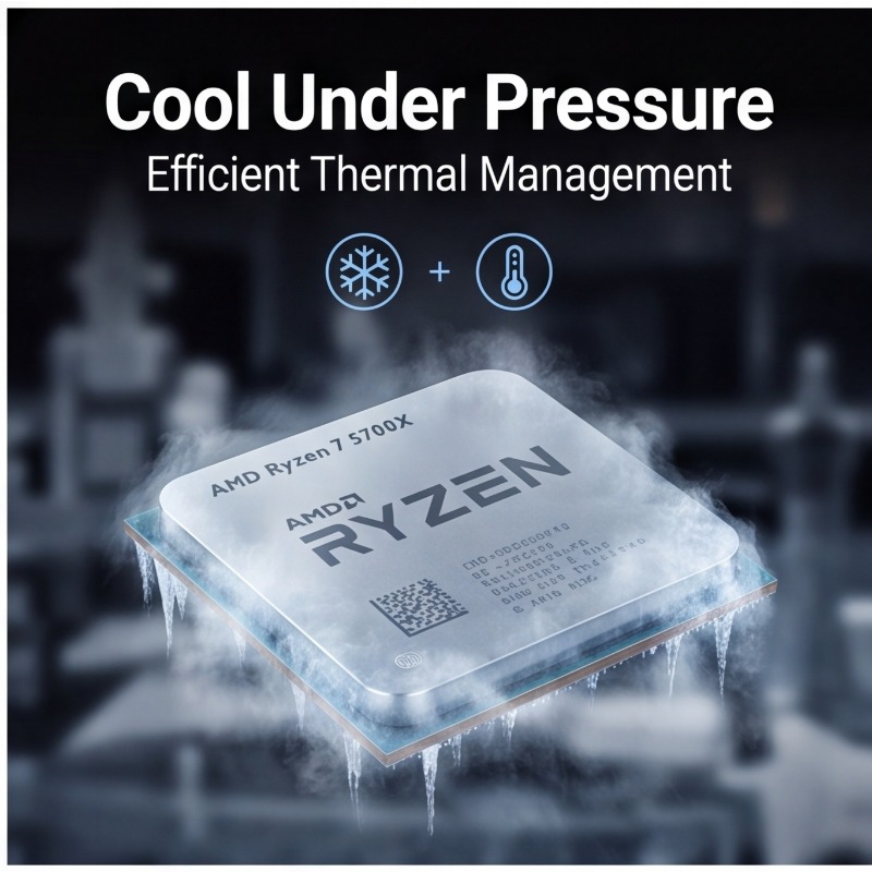 AMD Ryzen 7 5700X Processor 8- - Cpu Fan review and price