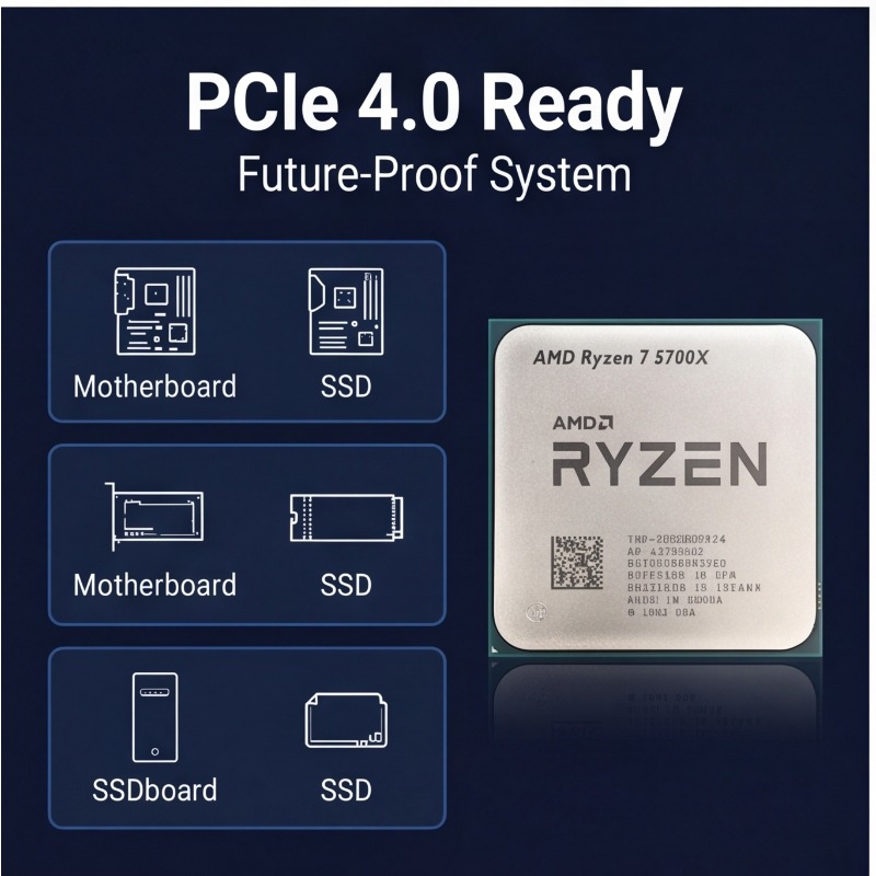 AMD Ryzen 7 5700X Processor 8- - Cpu Fan review and price