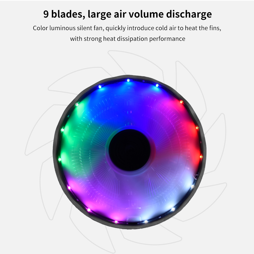 TISHRIC CPU Cooler Fan RGB PWM - Cpu Fan review and price